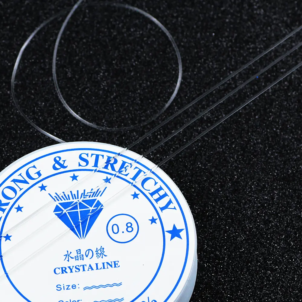0.4-1.2mm Transparent Crystal Stretch Cord Elastic Line Beading Rope Cord Thread String For DIY Bracelet Jewelry Making findings