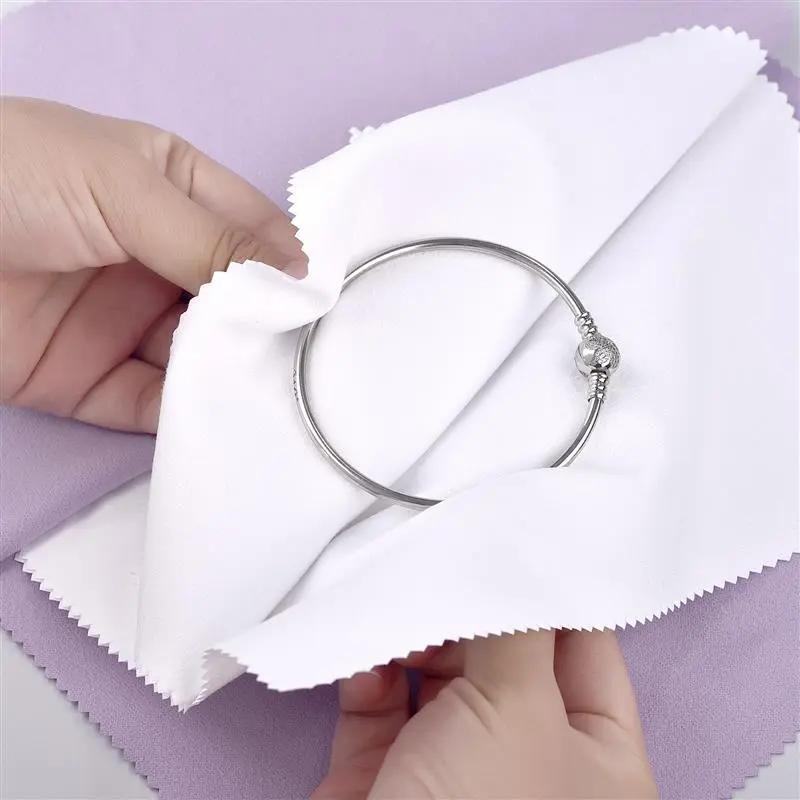 1pc Multi-Layer Large Silver Wiping Cloth Silver Jewelry Polishing Agent Deer Fur Polishing Jewelry Cleaning Cloth