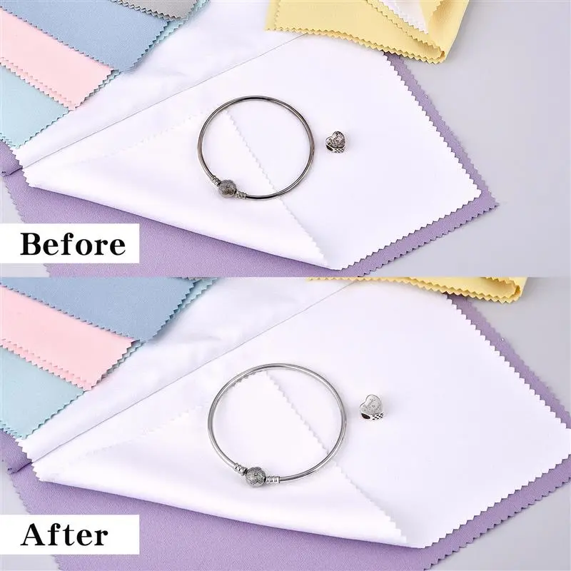 1pc Multi-Layer Large Silver Wiping Cloth Silver Jewelry Polishing Agent Deer Fur Polishing Jewelry Cleaning Cloth