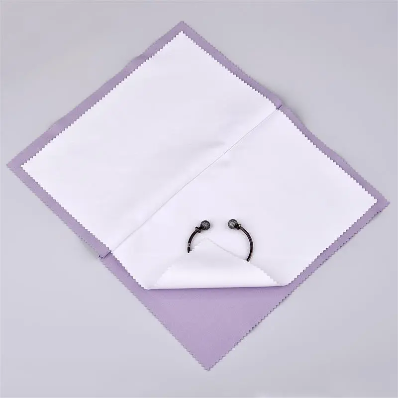 1pc Multi-Layer Large Silver Wiping Cloth Silver Jewelry Polishing Agent Deer Fur Polishing Jewelry Cleaning Cloth