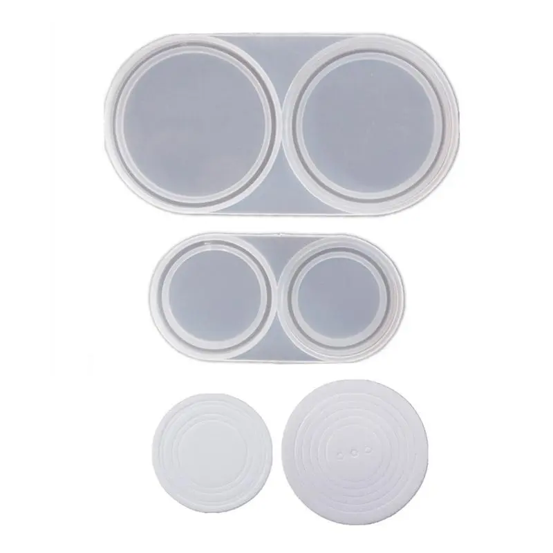 Handmade Coin Capsules Resin Mold with Foam Gasket Coin Storage Box for Case