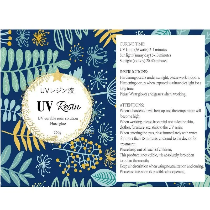 Resin Molds Craft UV Resin Solar Cure Sunlight Activated Resin for Casting