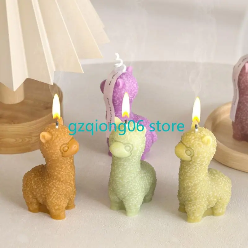 K3NF Flexible Silicone Mould Accessory for Creating Alpacas Holders Decoration With Resin And Plaster Daily Use
