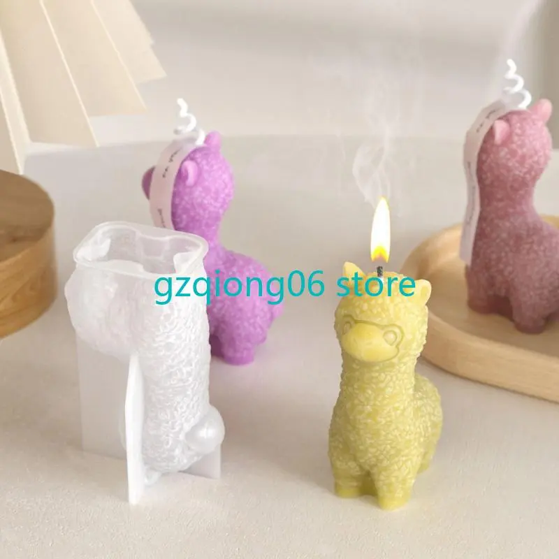 K3NF Flexible Silicone Mould Accessory for Creating Alpacas Holders Decoration With Resin And Plaster Daily Use