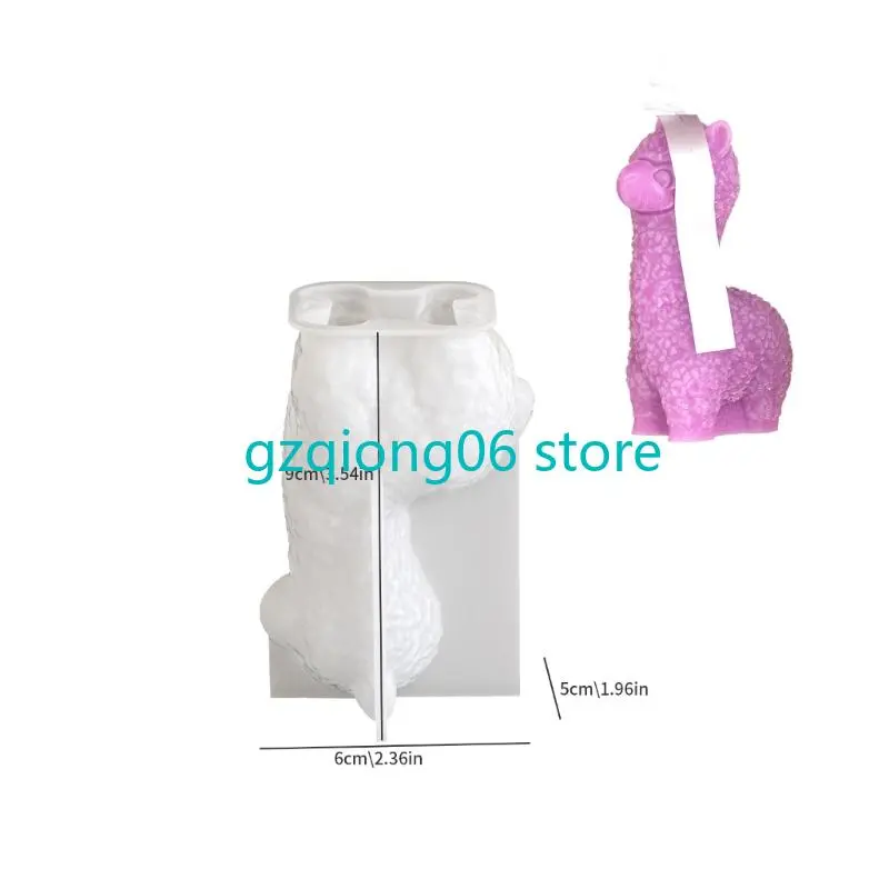 K3NF Flexible Silicone Mould Accessory for Creating Alpacas Holders Decoration With Resin And Plaster Daily Use