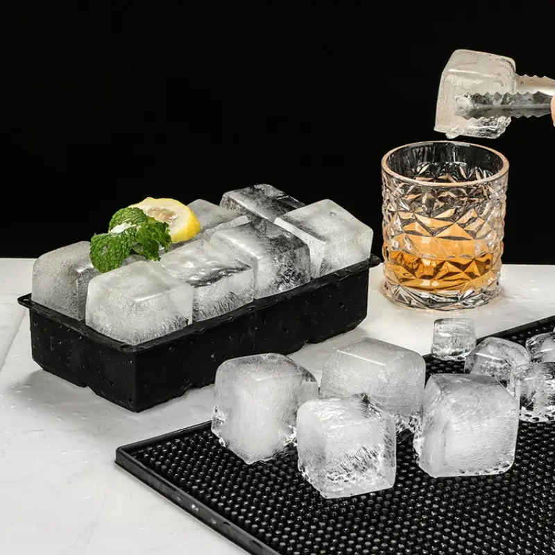 Ice Cube Molds for Freezer Whiskey Ice Mould Ball Reusable Diamond Ice Mold Large Ice Cube Trays Silicone Kitchen Accessories