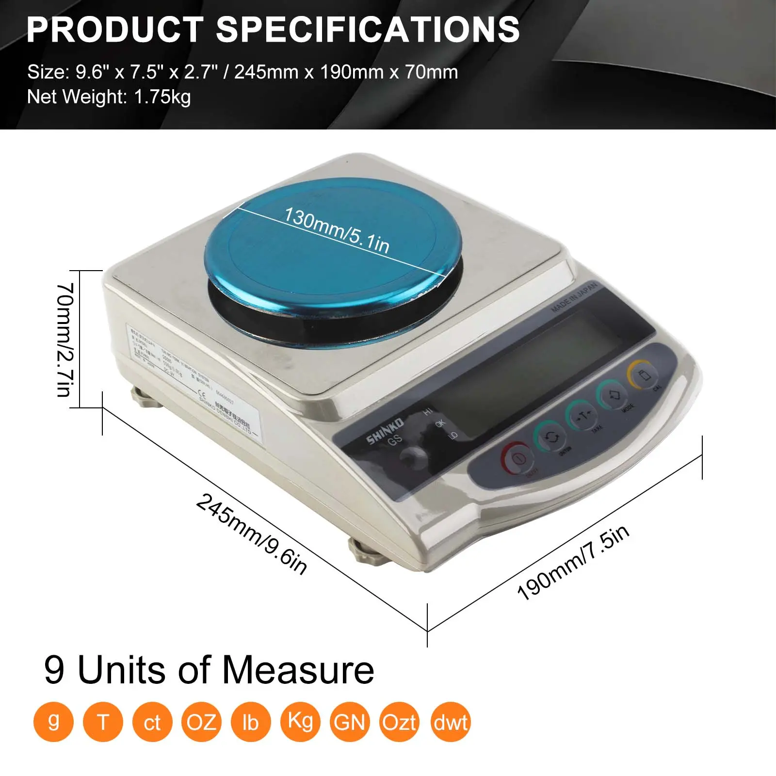 Premium 0.01g/500g Digital Scale | 1000g 2000g High-Accuracy Balance | Jewelry Gold Weighing & Lab Use | Electronic Pocket Scale