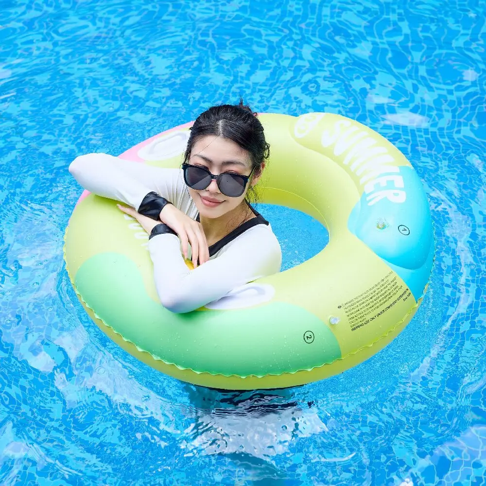 Rooxin Dual Airbag Pool Float For Adult Swim Tube Inflatable Swimming Ring Thickened Swimming Circle Beach Water Play Float