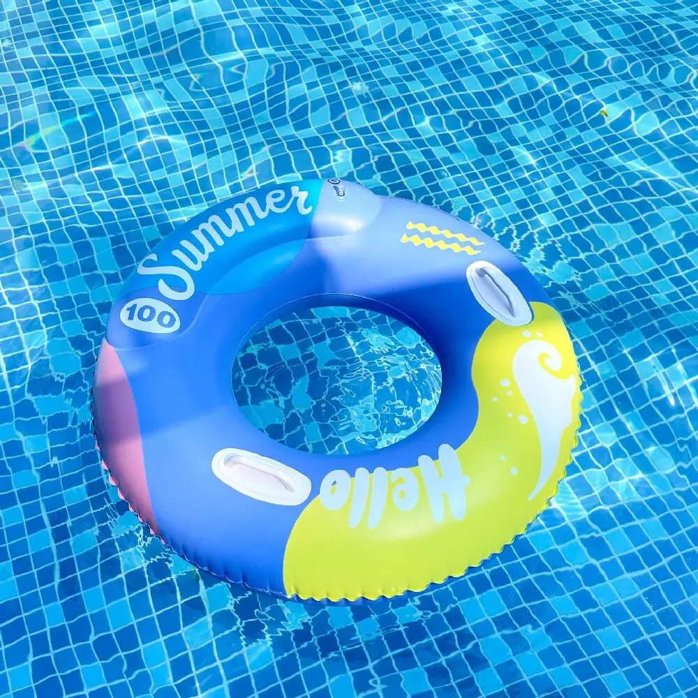 Rooxin Dual Airbag Pool Float For Adult Swim Tube Inflatable Swimming Ring Thickened Swimming Circle Beach Water Play Float