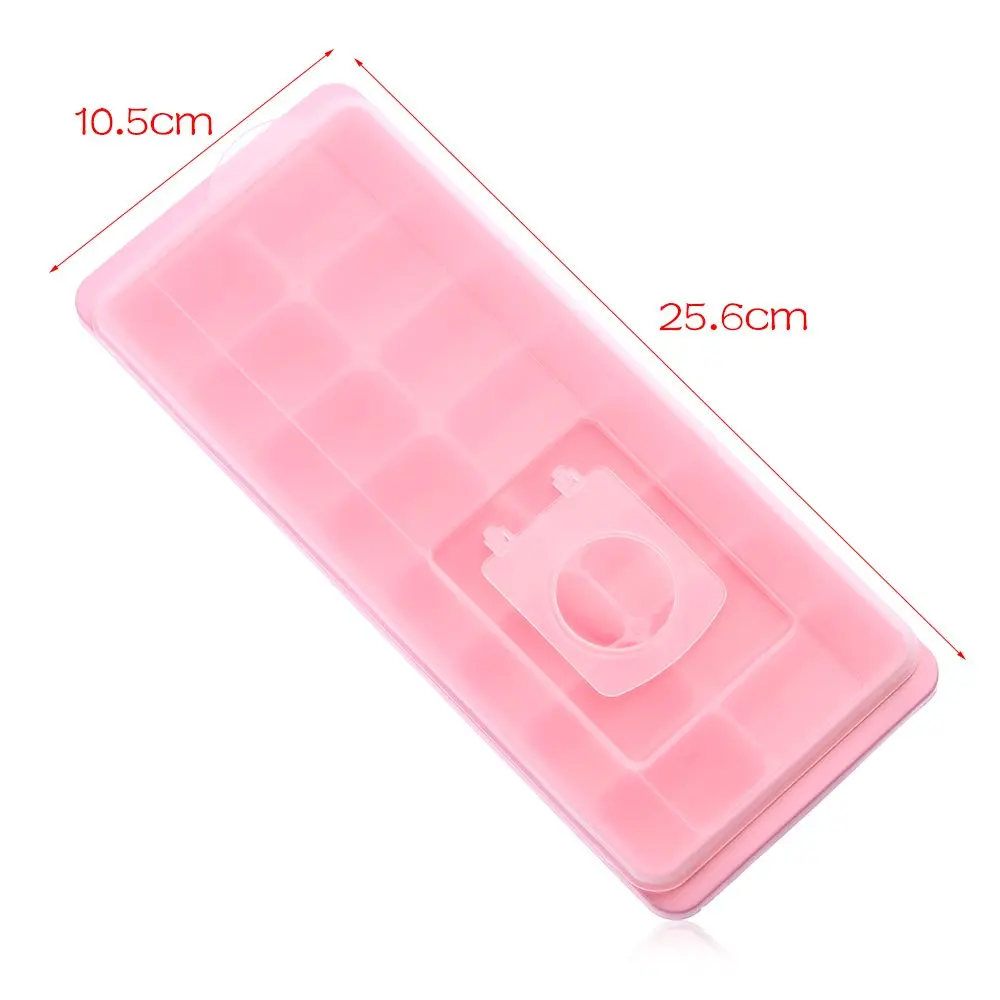 16 Cavity Jelly Freezer Kitchen Plastic Maker Box Ice Tray With Lid Jelly Freezer Cube Mold