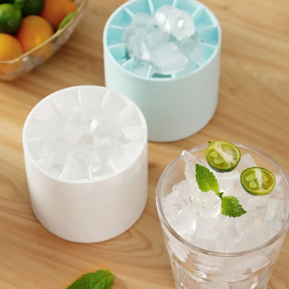 Household Cylinder Ice Cube Mold Whiskey Ice Cube Light Bulbs Ice Mold Food Grade Silicone Ice Cube Ball Maker Mould Bar Tools