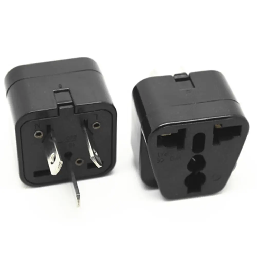 Australia,New Zealand, China Power Plug Adapter,AU Travel Adapter 2 in 1 USA Grounded Outlet Universal Socket-Type I- Argentina