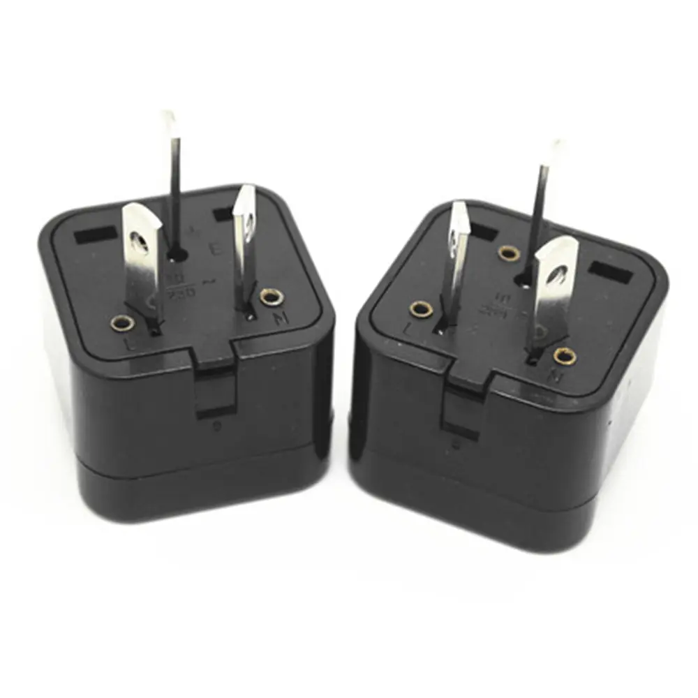 Australia,New Zealand, China Power Plug Adapter,AU Travel Adapter 2 in 1 USA Grounded Outlet Universal Socket-Type I- Argentina