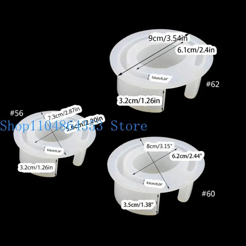 Silicone Bracelet Mold Casting Mold Epoxy Jewelry Mold Silicone Bangle Mold C Font DIY Open Cuff Bracelet 56/60/62mmes