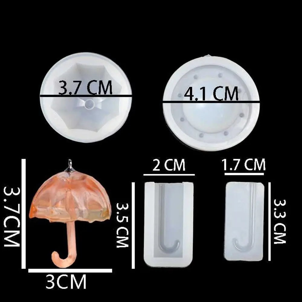 Cute Handmade Craft Silicone DIY Pendant Mould UV Resin Mold Umbrella Shape Jewelry Tool Jewelry Making