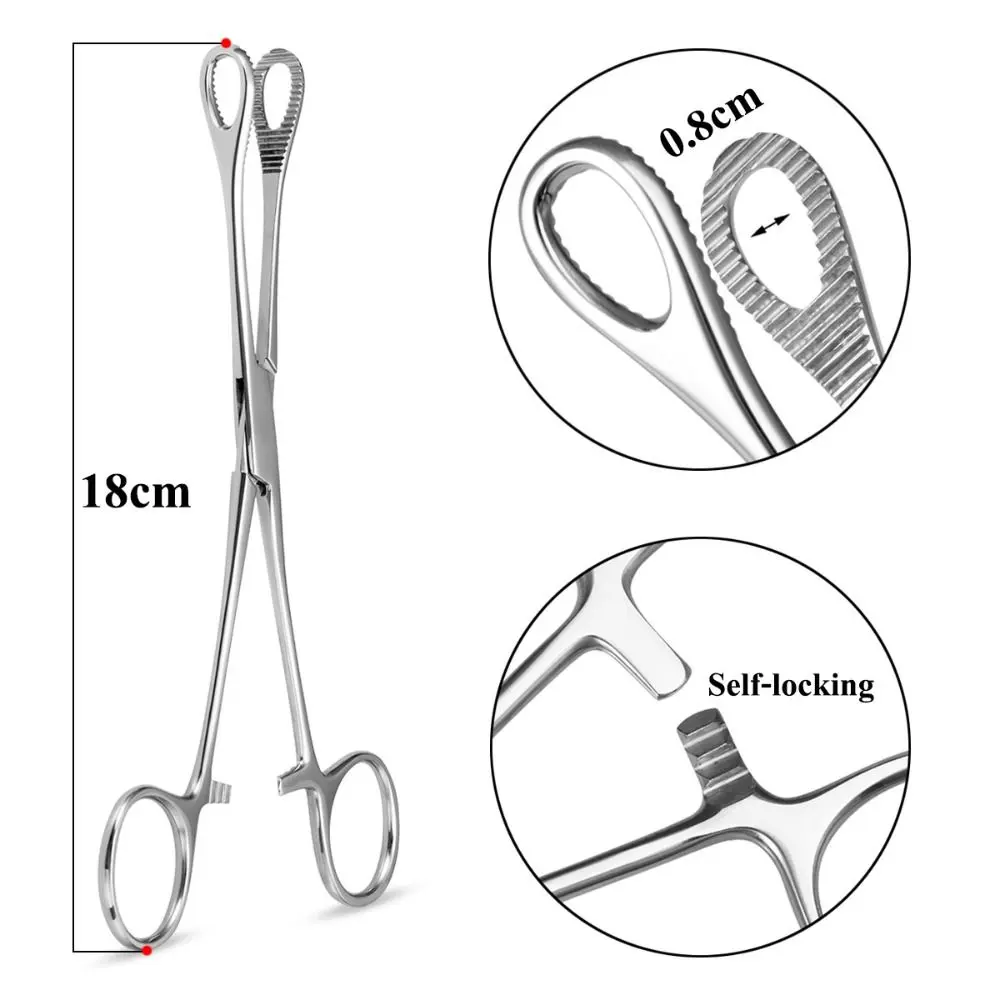 Tools Open Round Forceps Open Triangle Forceps Body Jewelry Tool Disposable Professional Tool Stainless Steel Piercing Clamp
