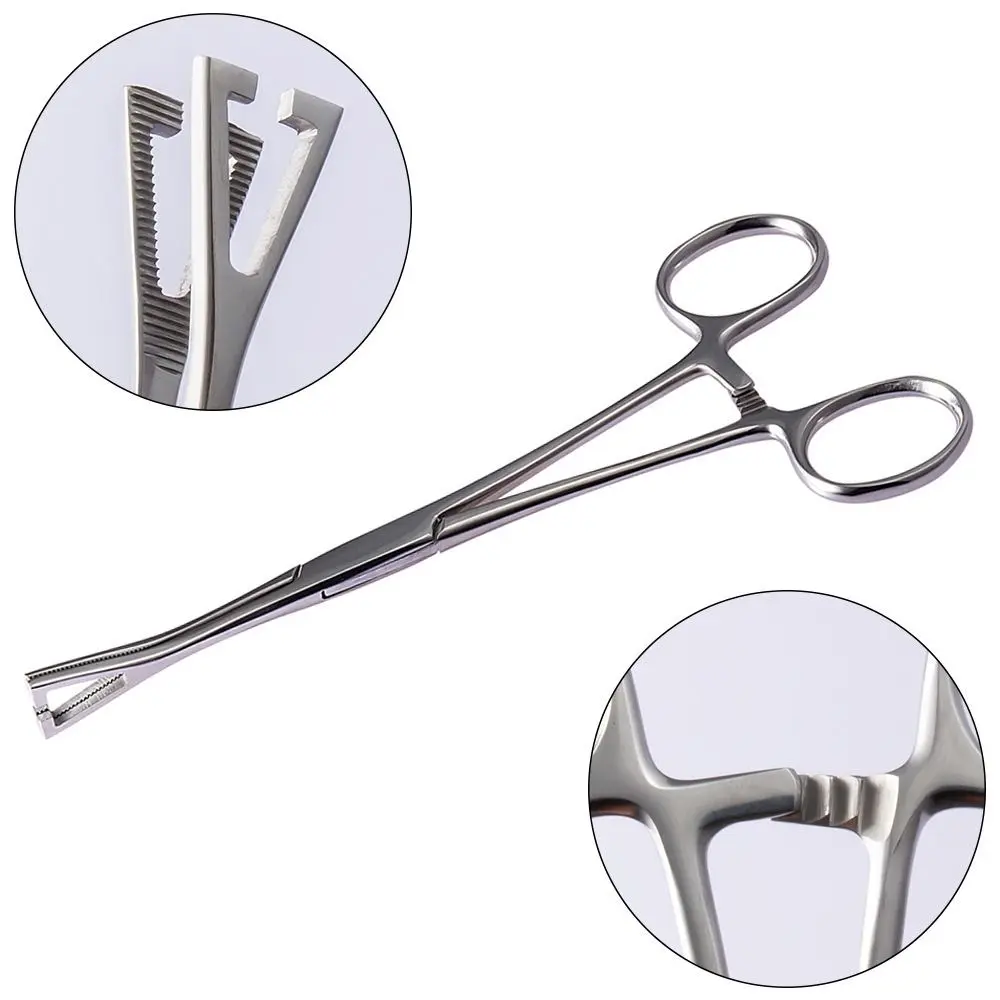 Tools Open Round Forceps Open Triangle Forceps Body Jewelry Tool Disposable Professional Tool Stainless Steel Piercing Clamp