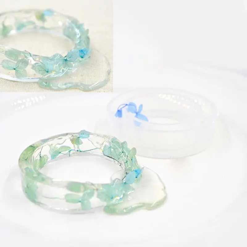 Silicone Bangle Mold Clear Round Bracelet Jewelry Casting Resin Mould DIY Crafts