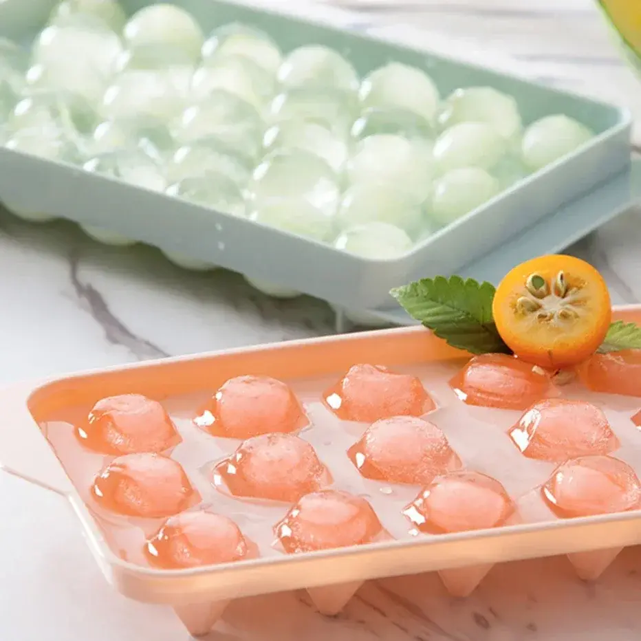 33 Ice Boll Hockey PP Mold Frozen Whiskey Ball Popsicle Ice Cube Tray Box Lollipop Making Gifts Kitchen Tools Accessories