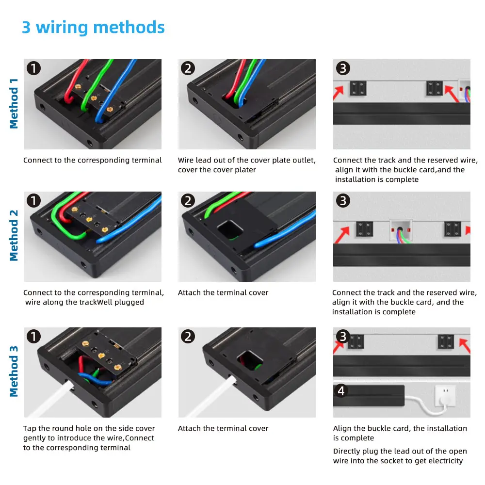 PVC EU Standard Wall Socket with USB Ports Track Socket, Pop-Up Design, Track-Compatible for Home Appliances
