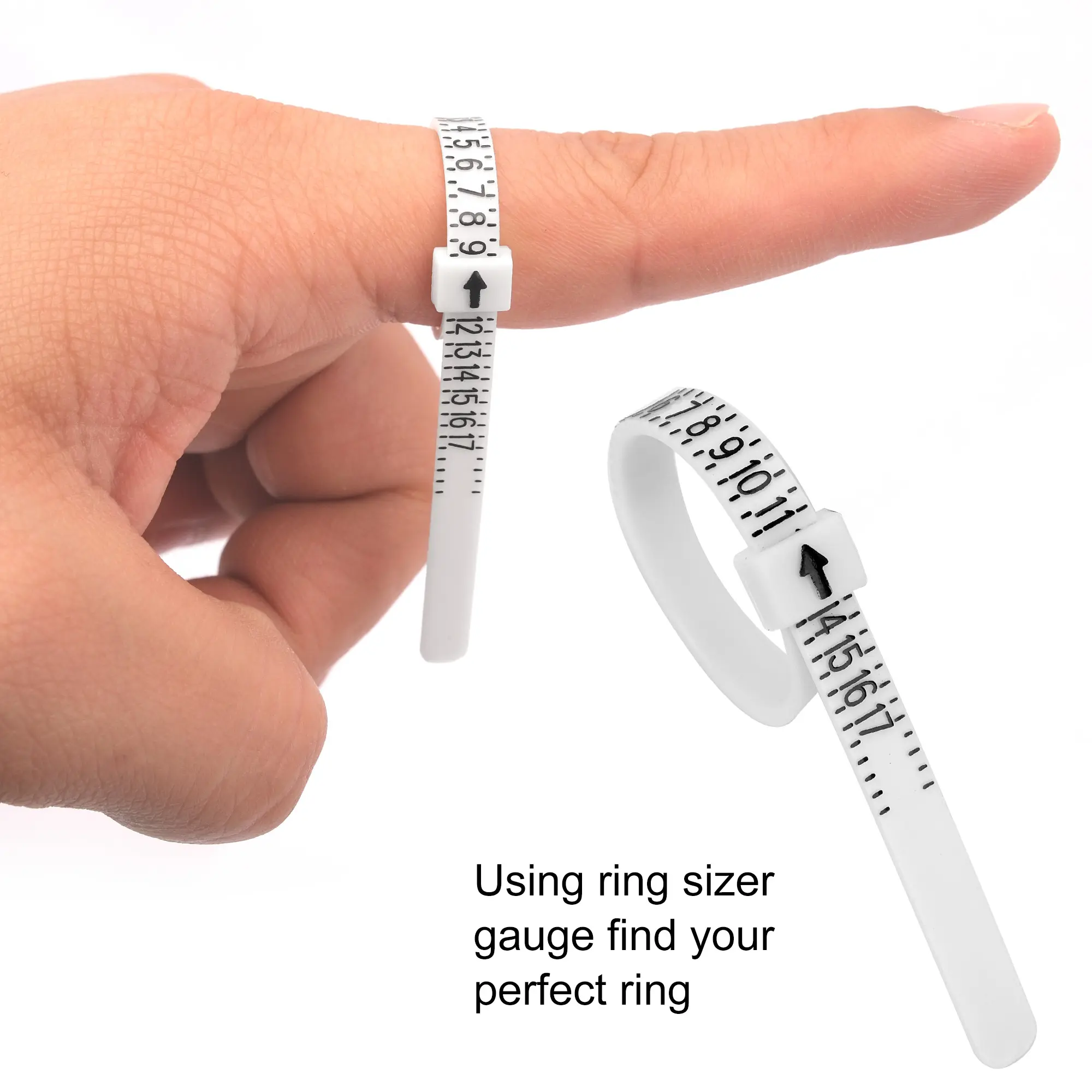 Ring Sizer Measuring Tool Kit, Ring Mandrel Measurer, 27 PCS Premium Steel Measuring Ring Tool, US Ring Size 0-13, 2 PCS Reusabl
