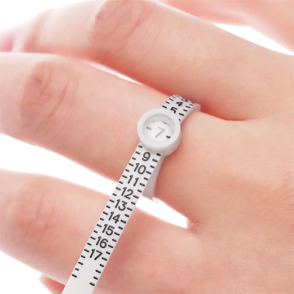 Ring Sizer Measure With Magnifier Finger Gauge Genuine Tester Finger Coil Ring Sizing Tool UK/US/EU/JP Size Measure Ring Sizer