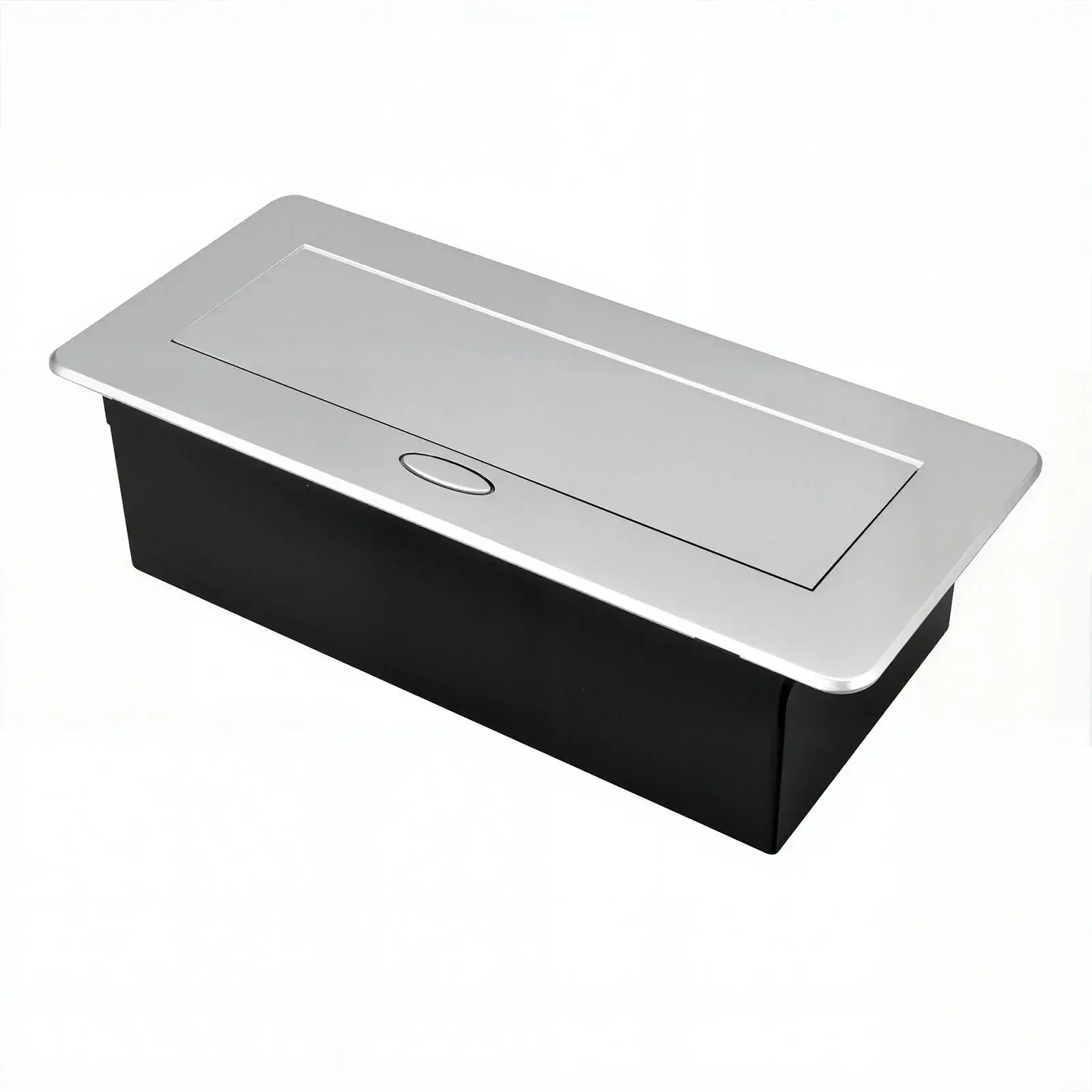Multifunctional Embedded Pop-Up Socket Slow-Rising Aluminum Alloy Power Outlet for Office Meeting Room UN/EU/US/USB/HDMI/RJ45
