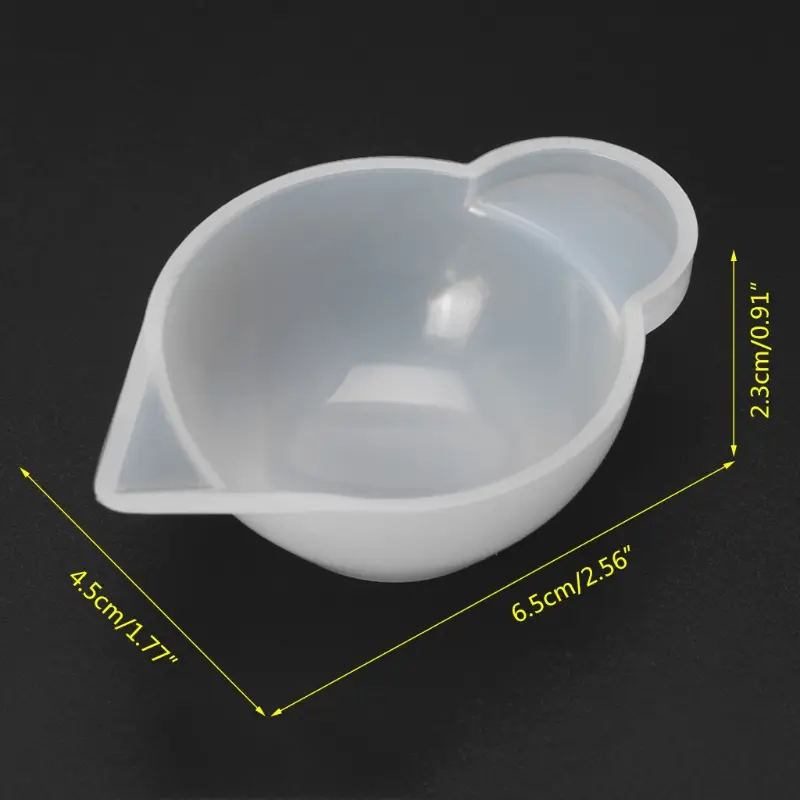 10Pcs/1Pc ilicone Mold Cup Dispenser DIY Epoxy Resin Cement Plaster Mould Decor for DIY Keychain Pendant Decor Projects Supplies