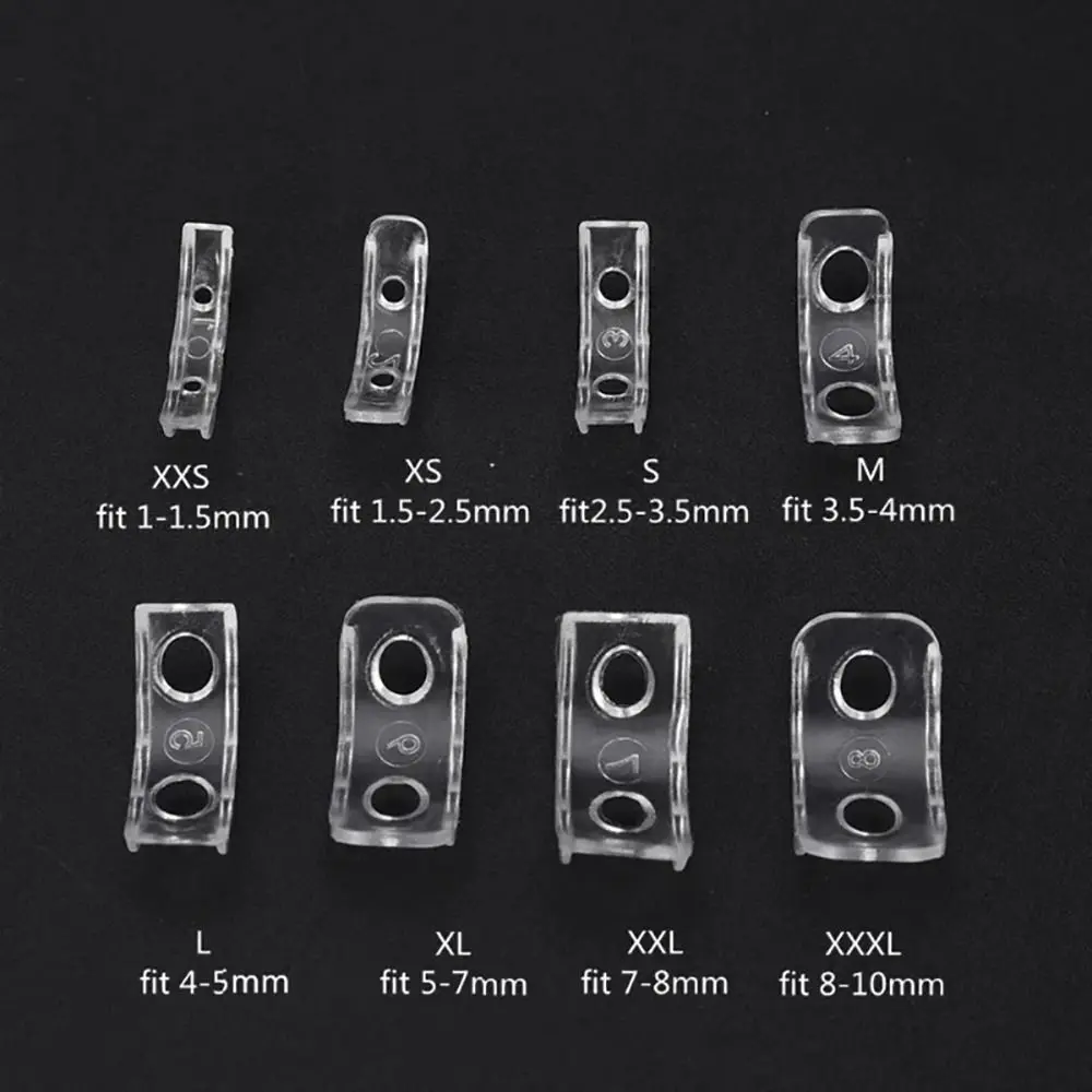 8Pcs Silicone Ring Size Cushion Ring Resizer Invisible Clear Ring Size Jewelry Guard Spacer Tool Fixed Tightener for Loose Rings
