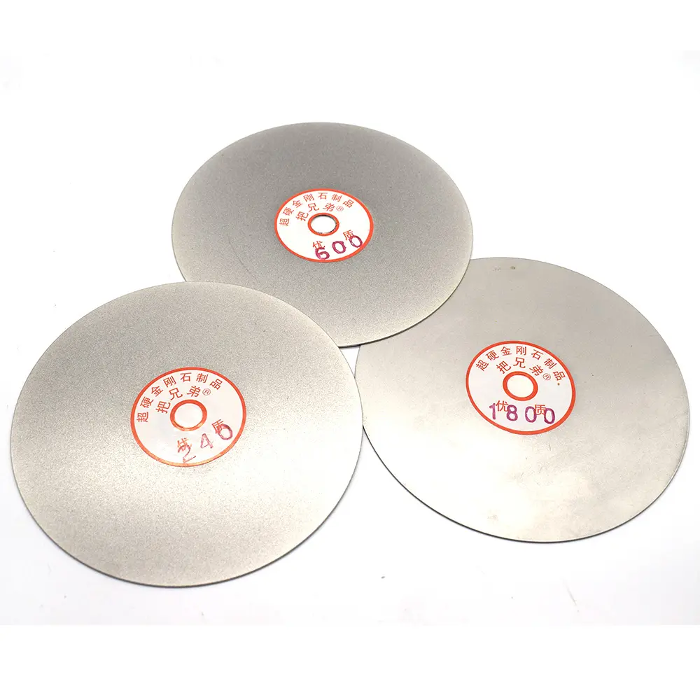 1PCS 6inch Diamond Grinding Disc Alloy Water Faceting Disc 12.7mm Holes Jewelry Jade Tungsten Steel Grinding Wheel