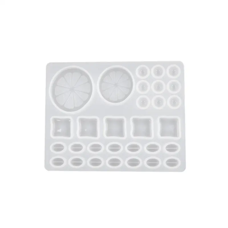 Diy Crystal Resin Drop Glue Quicksand Cup Coffee Coaster Summer Lemon Coaster Mirror Silicone Mold Storage Rack Mold