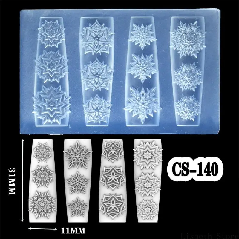 Flexible Silicone Carving Flower Art Mold for Crafting Intricate 3D Floral Designs in DIY Projects