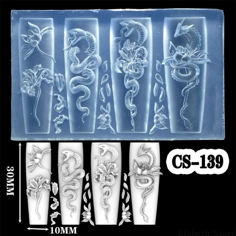 Flexible Silicone Carving Flower Art Mold for Crafting Intricate 3D Floral Designs in DIY Projects