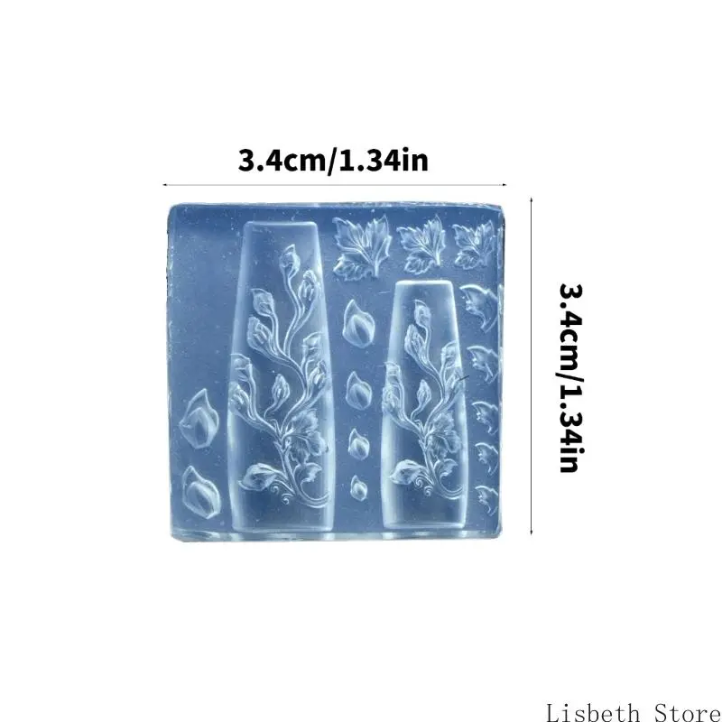 Flexible Silicone Carving Flower Art Mold for Crafting Intricate 3D Floral Designs in DIY Projects