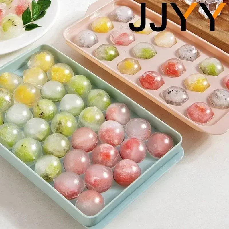 Ice Hockey Ice Cube Maker 6 Size Round Ice Pucks Spherical Ice Grid Grinder for Whiskey Vodka Drinks Kitchen Tool