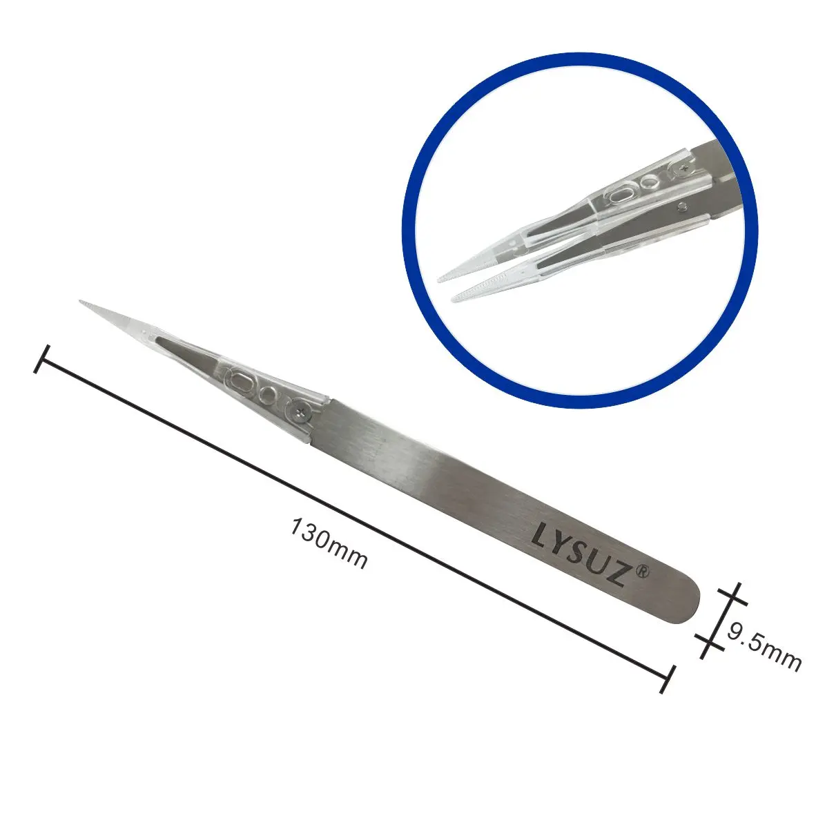 Achromatic Gemstone Tweezers Grooved Tip Diamond Crafting Making Pick Up Tool Jewellery Photograph Tools