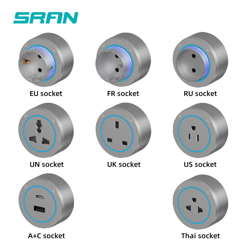 Power Track Socket Home Appliances black Pop Electric Plug Adapter EU Standard Wall Socket With And Surface  module DIY