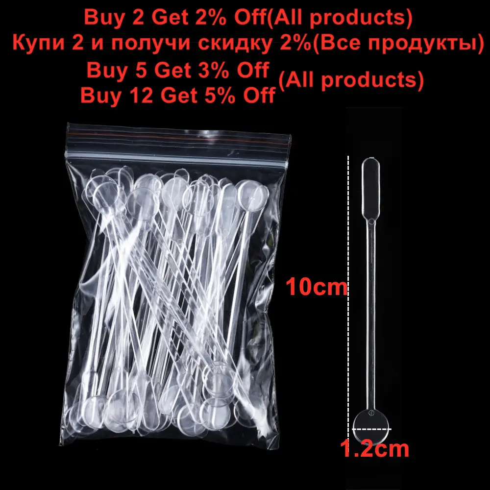 10-100PCS Plastic Stirring Stick Disposable Powder Spoon Handmade Jewelry Making Tools For DIY UV Epoxy Resin Molding