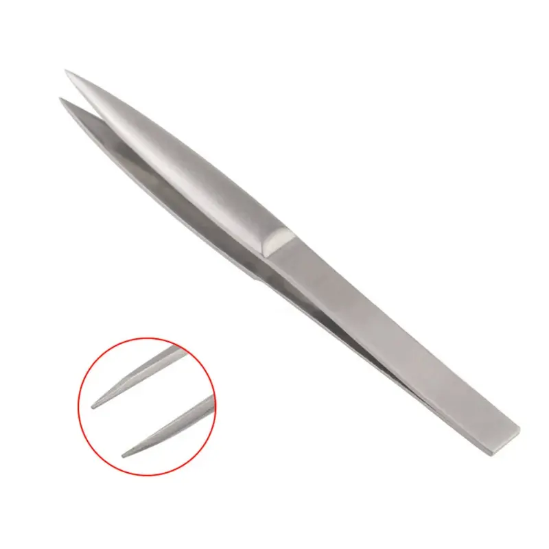 Stainless Steel Thickened White Buckle Chain Clip, Thickened AA Tweezers Clip, Gold and Silver Copper Jewelry Welding Clip