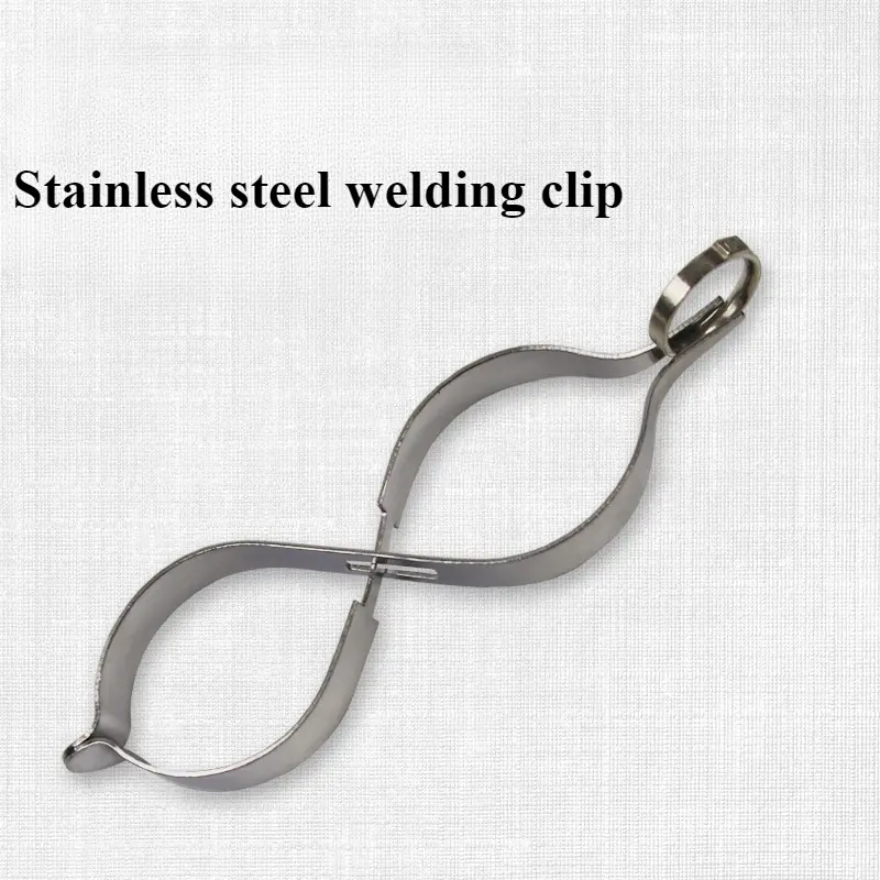Stainless Steel 8-shaped Clip, Gourd Clip, Rebound Clip, Welded Tile Clip, Non Welded Thickened Jewelry Tool