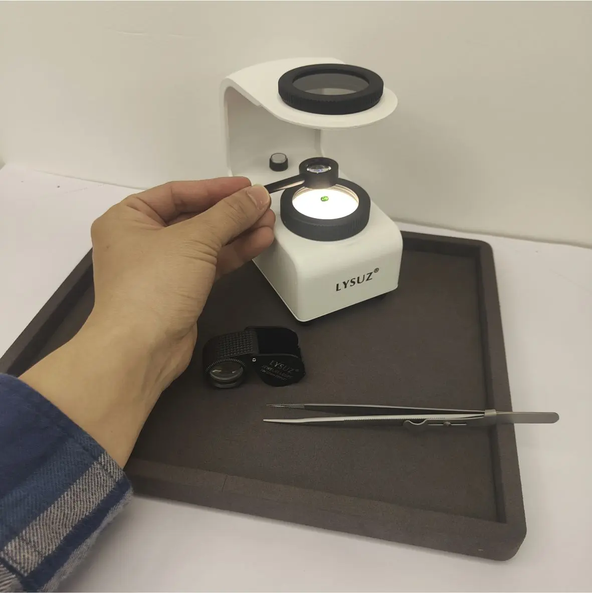 Polariscope Accessories Conoscope Interference Ball Jewelry Precious Gemstone Diamond Identification Optical Instrument Tools