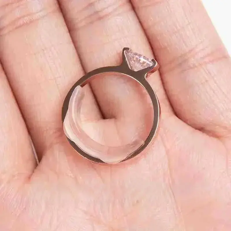 Upgrade 8pcs Ring Size Adjuster Transparent Inner Ring Size For Big Size Rings Invisible Ring Fixed Tightener Reducer Resizing