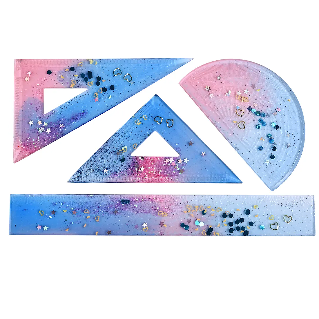 UV Expoxy Resin Silicone Mold Protractor Triangle Ruler Right Angle Ruler DIY Craft Jewelry Making Tools Resin Casting Molds