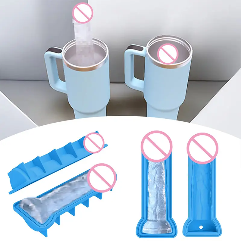 Adult Funny Silicone Ice Cube Mold Tray DIY Whiskey Beverage Ice Maker Kitchen Summer Gadget Accessories Parties Props With Lid