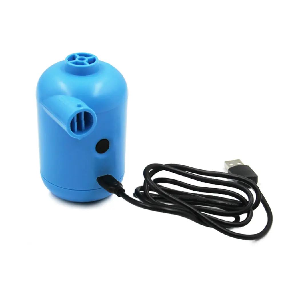 Outdoor Mini Air Pump with Connectors Power Cord DC 5V USB Charging Air Compressor for Mattress Mat Pillow Swimming Ring
