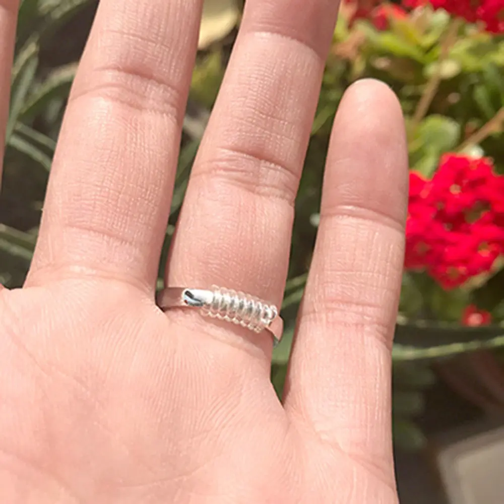 10cm 4 Size Tool Adjuster Jewelry Tool Spiral Ring Finger Ring Size Adjuster Guard Tightener Reducer