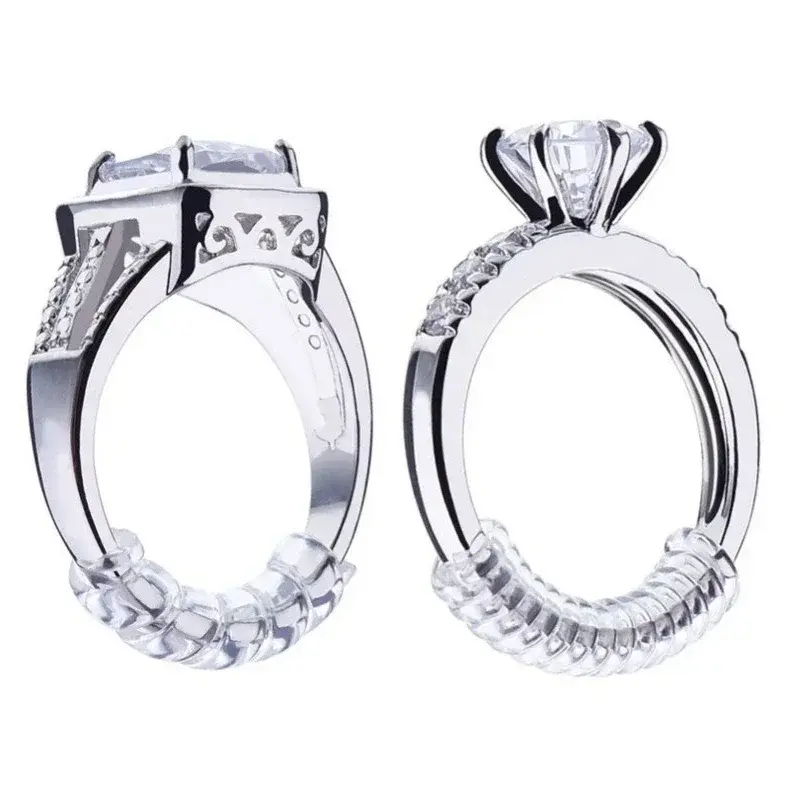 10cm 4 Size Tool Adjuster Jewelry Tool Spiral Ring Finger Ring Size Adjuster Guard Tightener Reducer