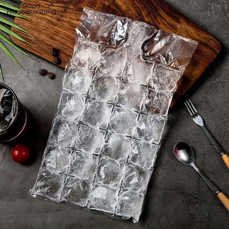 10pcs/pack Ice Cube Mold Disposable Self-Sealing Ice Cube Bags Transparent Faster Freezing Ice-making Mold Bag Kitchen Gadgets