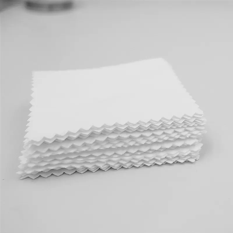 50PCS 8x8cm Sterling Silver Color Cleaning Cloth Polishing Cloth Soft Clean Wipe Wiping Cloth Of Silver Gold Jewelry Tools