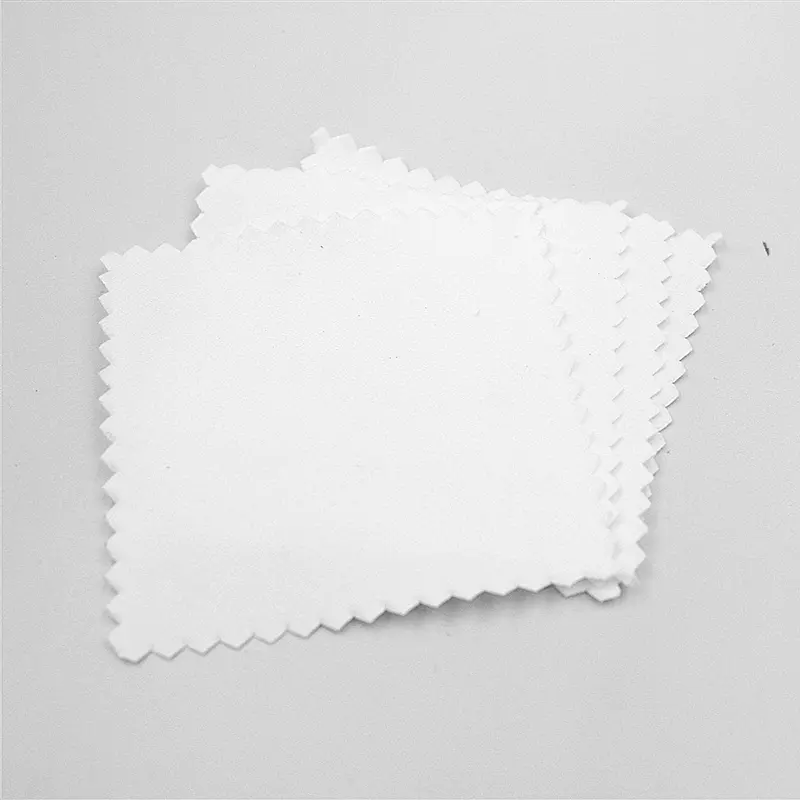50PCS 8x8cm Sterling Silver Color Cleaning Cloth Polishing Cloth Soft Clean Wipe Wiping Cloth Of Silver Gold Jewelry Tools